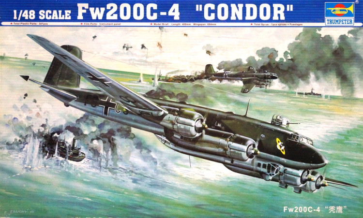 Сборная модель "Немецкий многоцелевой самолет Fw 200 C-4 "Condor"   М 1/48