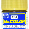 C 39 Mr.Hobby Краска эмалевая матовая "Темно-жёлтый немецкий" / Dark Yellow, 10 мл.