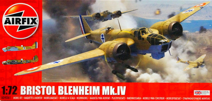 Сборная модель "Бомбардировщик Bristol Blenheim Mk.IV"  М 1/72