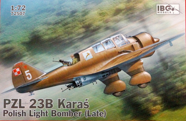 Сборная модель "Польский бомбардировщик PZL-23B "Karas"   М 1/72