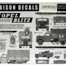 Декаль для моделей автомобиля Opel Blitz,  М 1/35