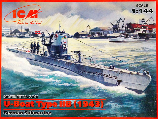 Сборная модель "Немецкая подводная лодка тип II B"  М 1/144