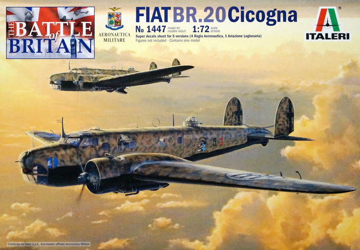 Сборная модель "Бомбардировщик FIAT BR-20 "Cicogna", Битва за Британию, 1940 г."  М 1/72