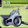Сборная модель "Советская 76-мм полковая пушка ОБ-25 обр. 1943 г."  М 1/35