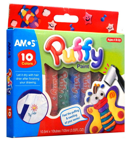 Набор объемных красок, 10 цв.