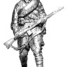 Оловянная миниатюра "Рядовой стрелковых частей Красной Армии, 1941-1943 гг., СССР"