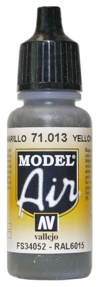 71013 Vallejo Model Air Краска "Жёлто-зеленый", FS34052, RAL6015 / Yellow Olive, 17 мл.