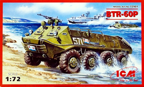 Сборная модель "Бронетранспортер БТР-60П"  М 1/72