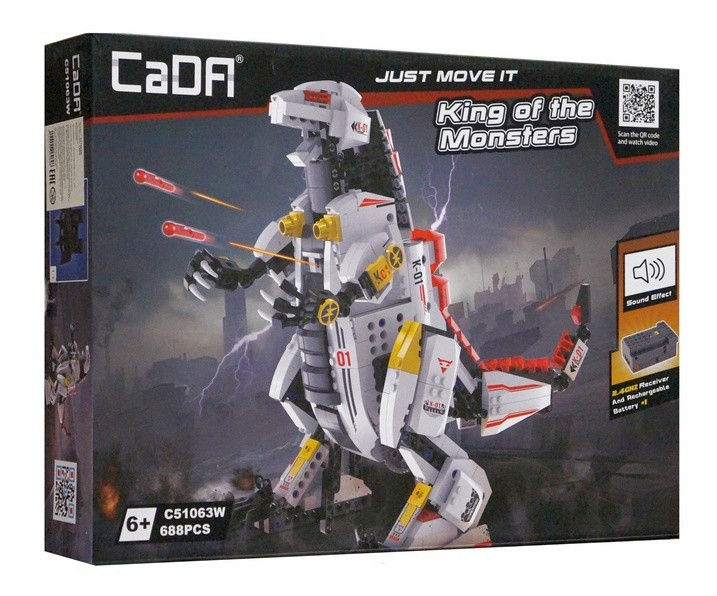 Конструктор CADA "Робот "King of the Monster", 688 дет., на радиоуправлении