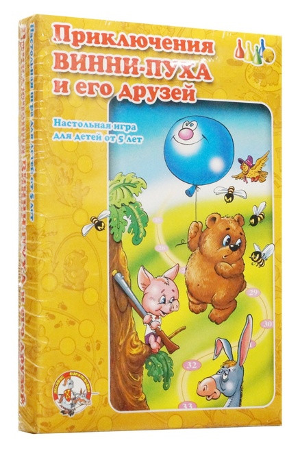 Настольная игра "Приключение Винни-Пуха и его друзей".