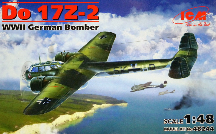 Сборная модель "Немецкий бомбардировщик Do-17 Z-2"  М 1/48