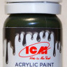 C1069 ICM Краска акриловая для творчества, цвет "Экстра темно-зеленый" (Extra Dark Green), 12 мл.