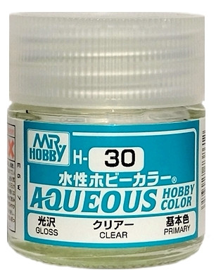 H 30 Mr.Hobby Лак акриловый глянцевый / Clear, 10 мл.