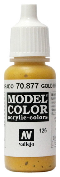 70877 Vallejo Краска акриловая "Золотисто-коричневый" / Gold Brown, 17 мл.