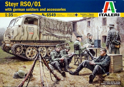 Сборная модель "Немецкий тягач RSO-01 с пехотой"  М 1/35
