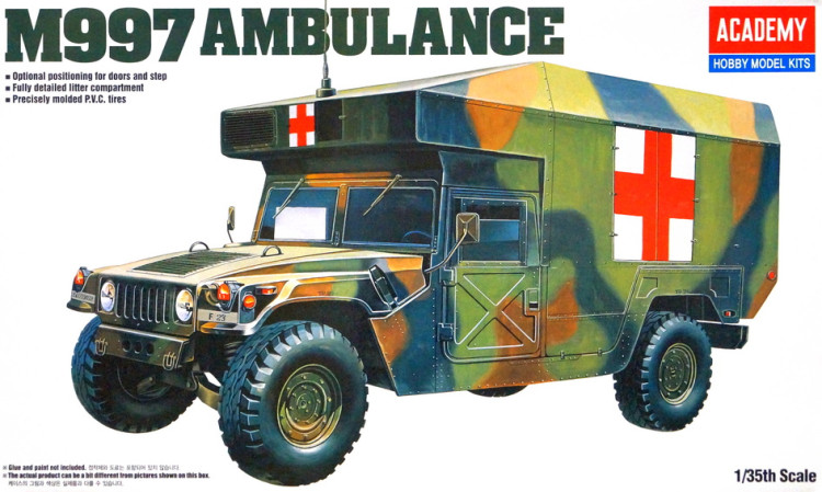 Сборная модель "Санитарный автомобиль M997 Maxi Ambulance" М 1/35