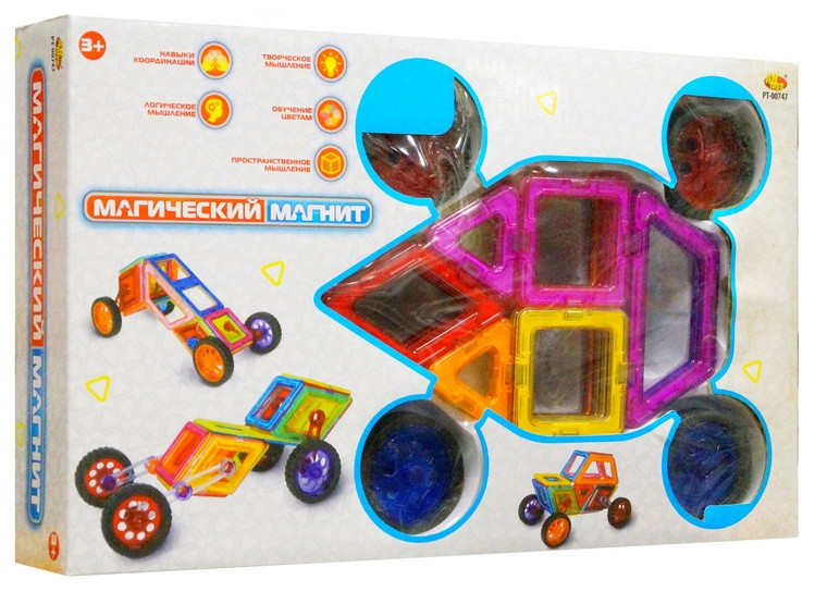 Магнитный конструктор "Магический магнит", 46 дет.