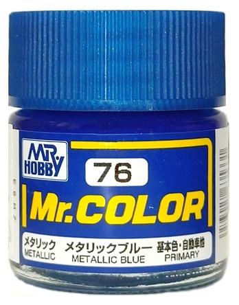 C 76 Mr.Hobby Краска эмалевая металлик "Синий" / Metallic Blue, 10 мл.