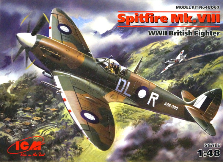Сборная модель "Истребитель Spitfire Mk.VIII"   М 1/48