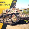 Сборная модель "Итальянская САУ Semovente M42 da 75/34"  М 1/35