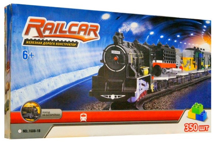 Конструктор "Железная дорога", 350 деталей