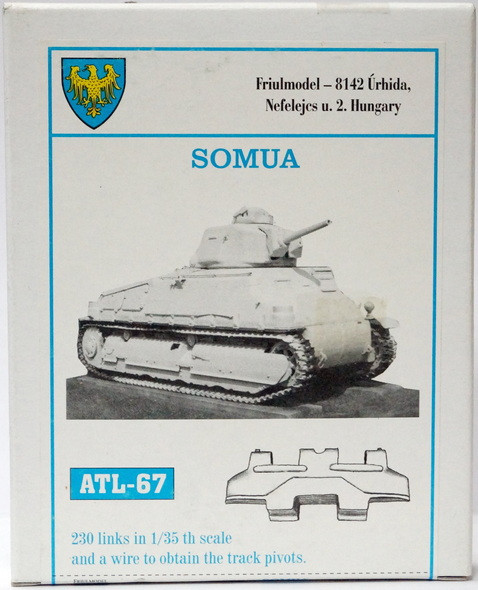 Траки металлические для модели танка SOMUA