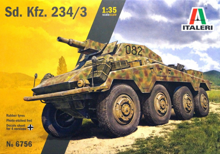 Сборная модель "Немецкий бронеавтомобиль Sd.Kfz.234/3"  М 1/35