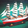 Сборная модель "Японский учебный барк "KAIWO MARU"  М 1/150