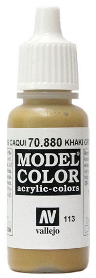 70880 Vallejo Краска акриловая "Серый хаки" / Khaki Grey, 17 мл.