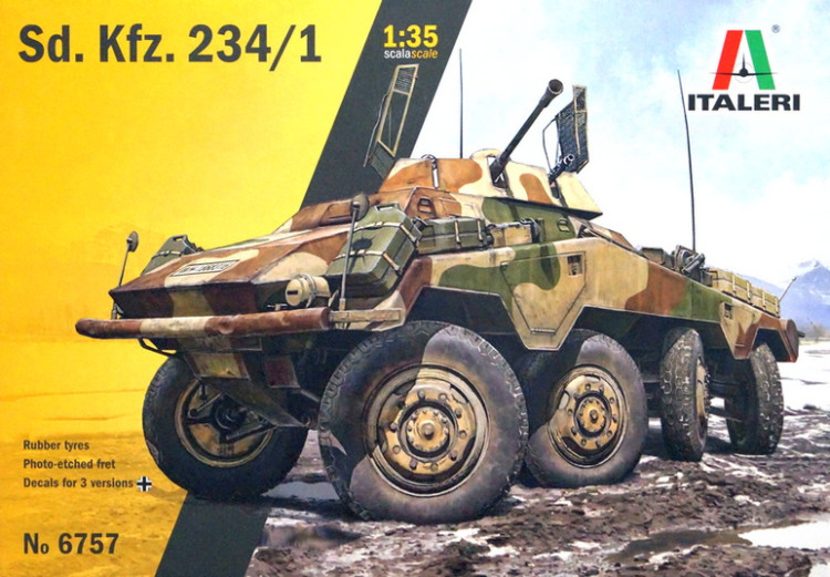 Сборная модель "Немецкий бронеавтомобиль Sd.Kfz.234/1"  М 1/35