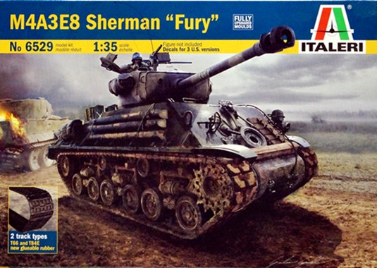 Сборная модель "Танк M4A3E8 Sherman "FURY"  М 1/35