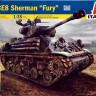 Сборная модель "Танк M4A3E8 Sherman "FURY"  М 1/35