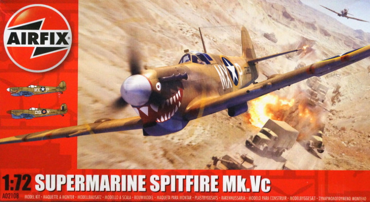 Сборная модель "Истребитель Supermarine Spitfire Mk.Vc",  М 1/72