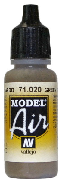 71020 Vallejo Model Air Краска "Зелёно-коричневый" / Green Brown, 17 мл.