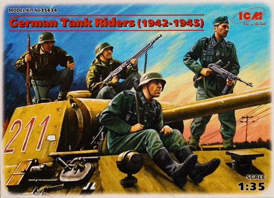 Набор миниатюр "Немецкий танковый десант"  М 1/35