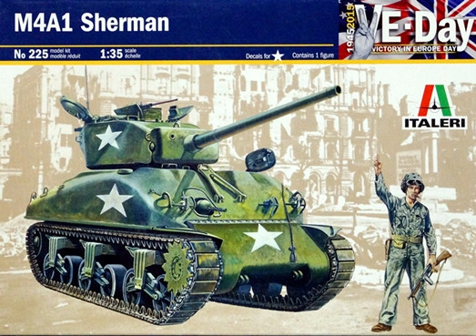 Сборная модель "Танк M4A1 "Sherman"  М 1/35