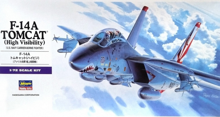 Сборная модель "Палубный истребитель ВВС США F-14A "Tomcat" (High Visibility)"  М 1/72