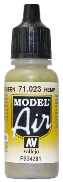 71023 Vallejo Model Air Краска "Комуфляжный бежевый", FS34201 / Hemp, 17 мл.