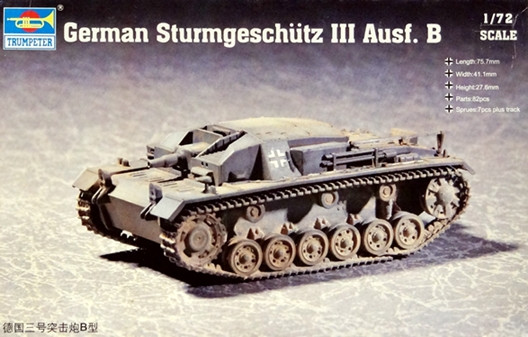 Сборная модель "Немецкая САУ StuG III Ausf B"   М 1/72