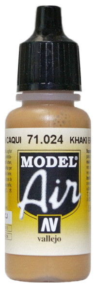71024 Vallejo Model Air Краска "Коричневый хаки" / Khaki Brown, 17 мл.