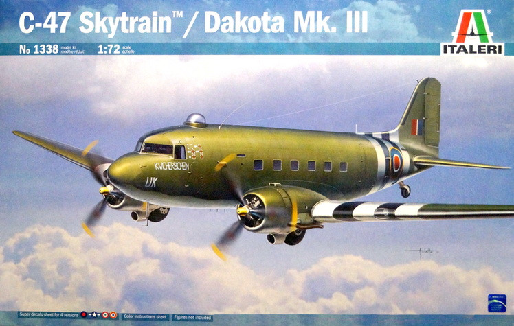 Сборная модель "Самолет Dakota Mk.III / C-47 Skytrain"  М 1/72