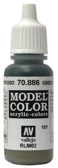 70886 Vallejo Краска акриловая "Серо-зеленый RLM02" / Green Grey, 17 мл.