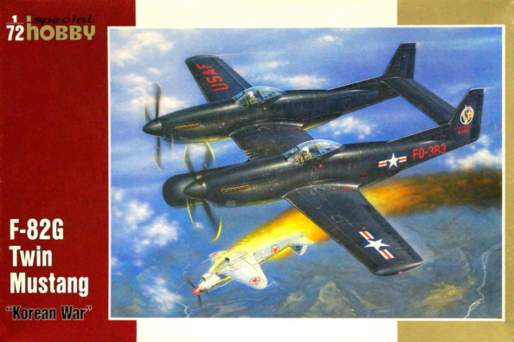 Сборная модель "Американский истребитель F-82G "Twin Mustang"  М 1/72