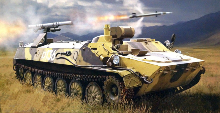 Сборная модель "Самоходный противотанковый комплекс 9К114 "Штурм-С"  М 1/35