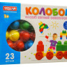 Конструктор с погремушкой "Колобок" (23 деталей)