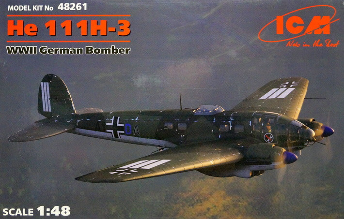Сборная модель "Немецкий бомбардировщик He-111 H-3"   M 1/48