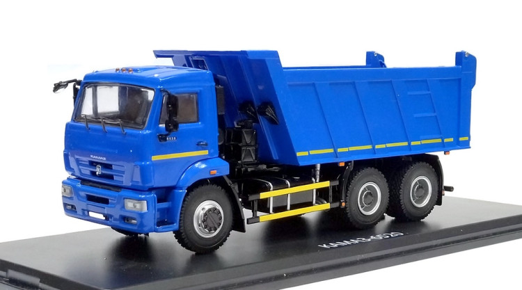 Масштабная модель "Самосвал KAMAZ-6520 рестайлинг, синий" М 1/43 Масштабная модель "Самосвал KAMAZ-6520 рестайлинг, синий" М 1/43