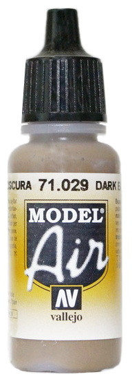 71029 Vallejo Model Air Краска "Земляной тёмный" / Dark Earth, 17 мл.