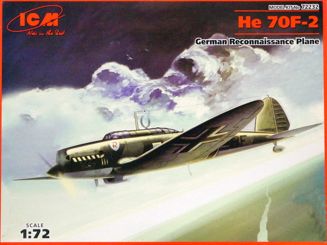 Сборная модель "Немецкий самолет разведчик He-70F-2"  М 1/72