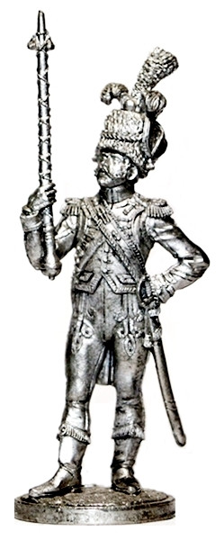 Оловянная миниатюра "Драм-мажор голландских гренадер, 1810-1811 годы"